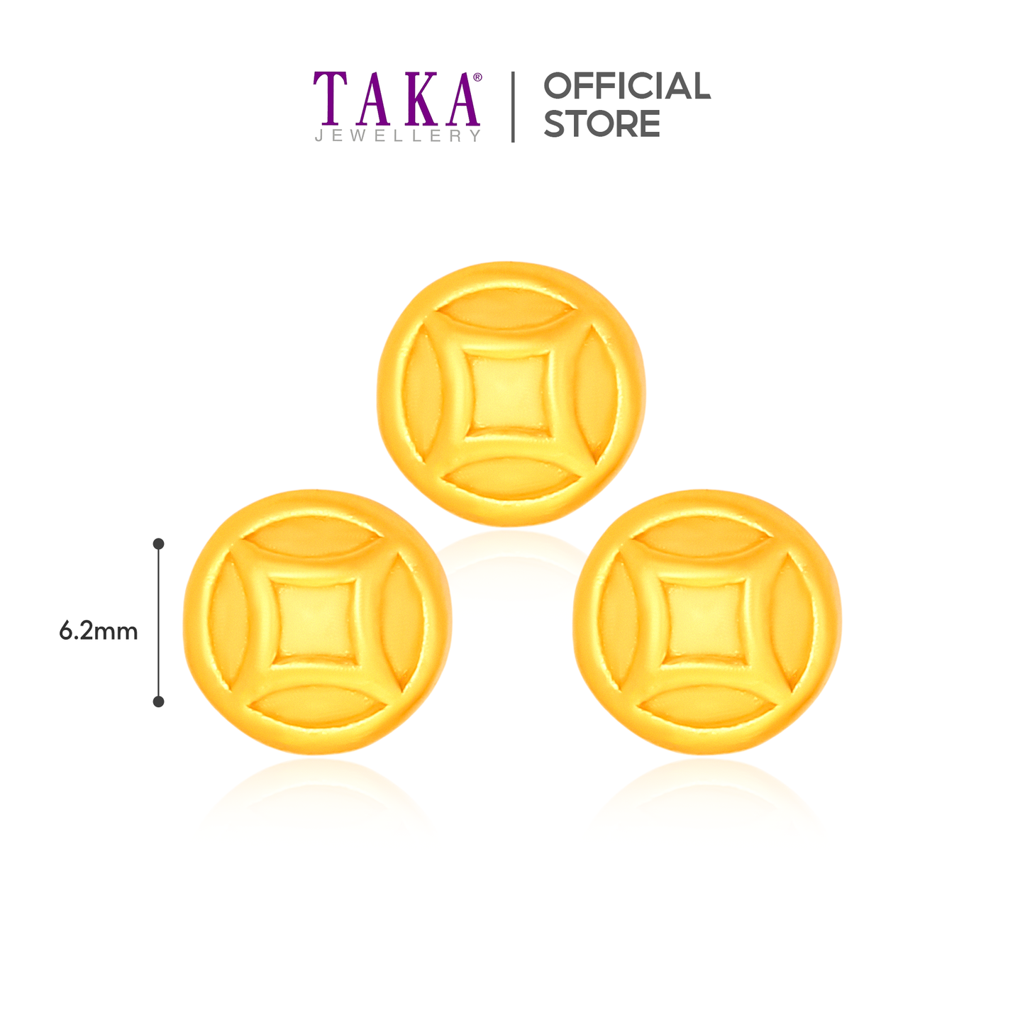 TAKA Jewellery 999 Pure Gold Petite Gold Coin / Gold Bar in Glass Bottle