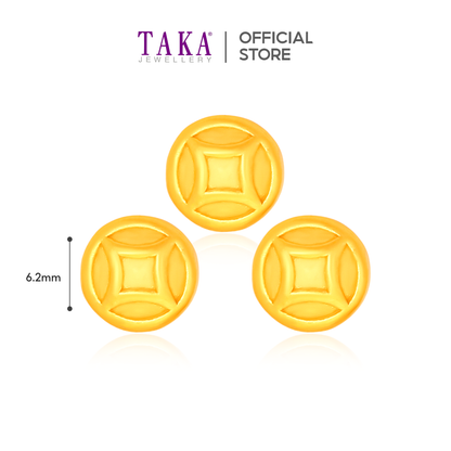 TAKA Jewellery 999 Pure Gold Petite Gold Coin / Gold Bar in Glass Bottle