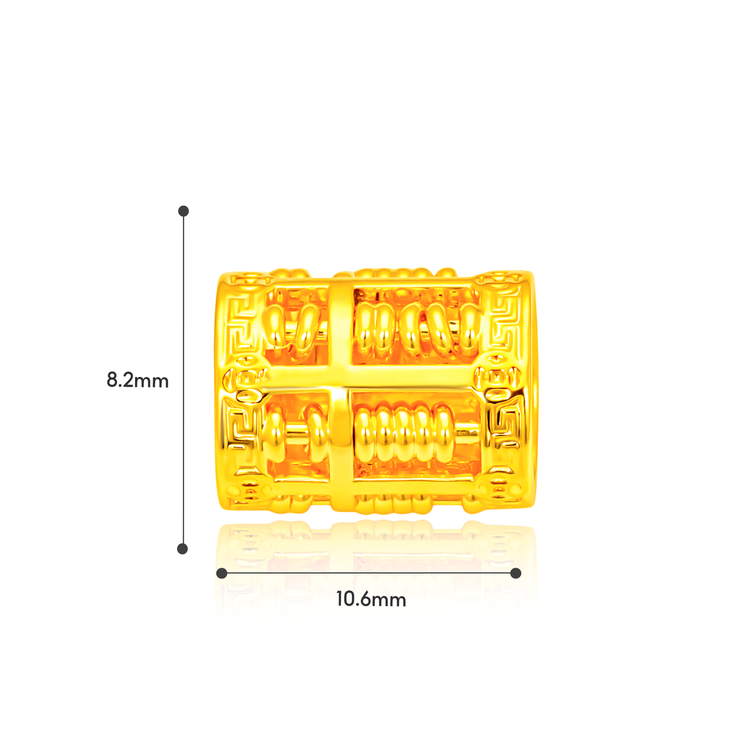 TAKA Jewellery Golden Blessings Series 916 Gold Lightweight Charm - Lion Prosperity . Galloping Wealth