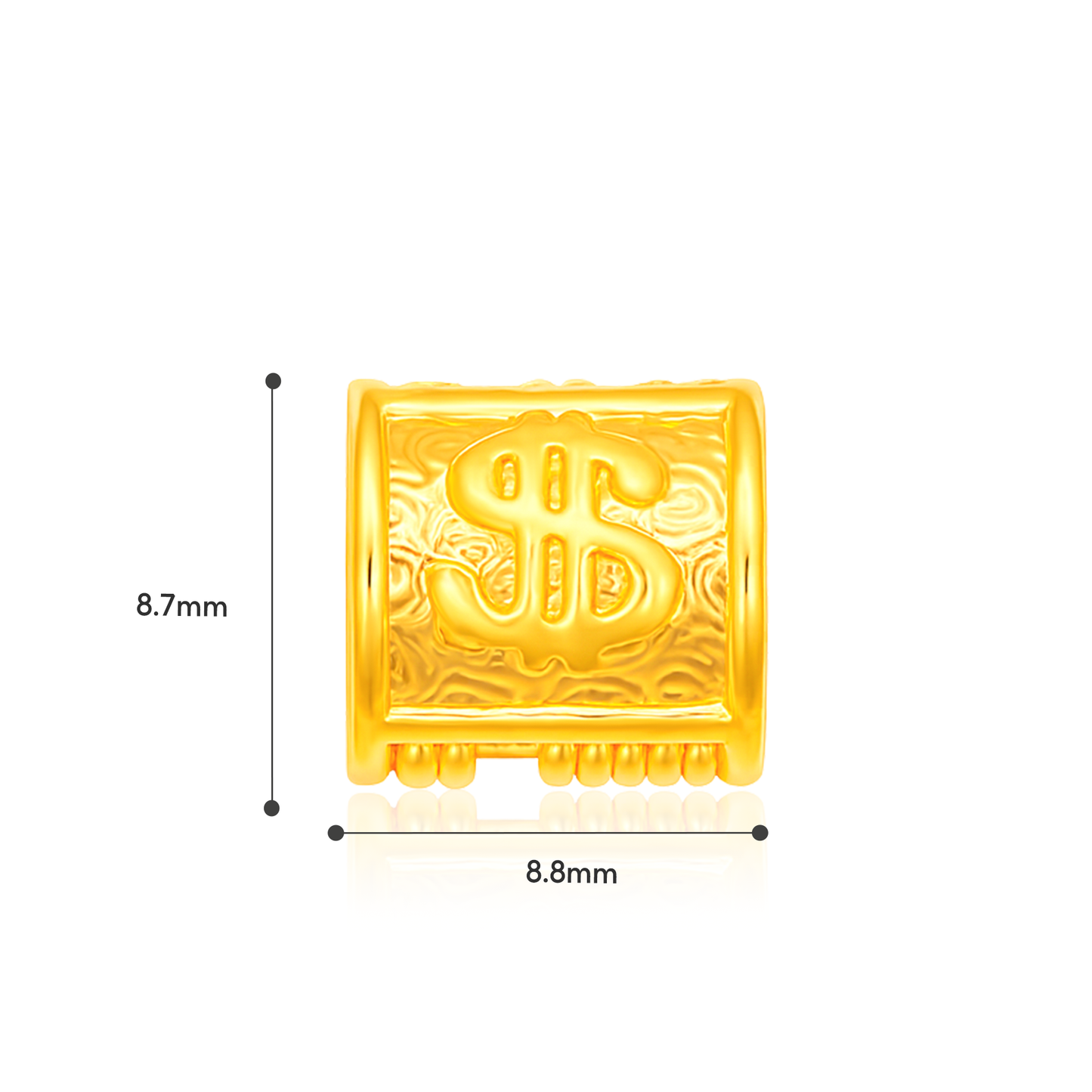 TAKA Jewellery Golden Blessings Series 916 Gold Lightweight Charm - Lion Prosperity . Galloping Wealth