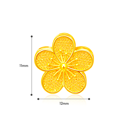 TAKA Jewellery Golden Blessings Series 916 Gold Lightweight Charm - Lion Prosperity . Galloping Wealth