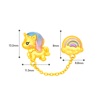 TAKA Jewellery Fairy Tale Collection 999 Pure Gold Charm - Nylon Bracelet