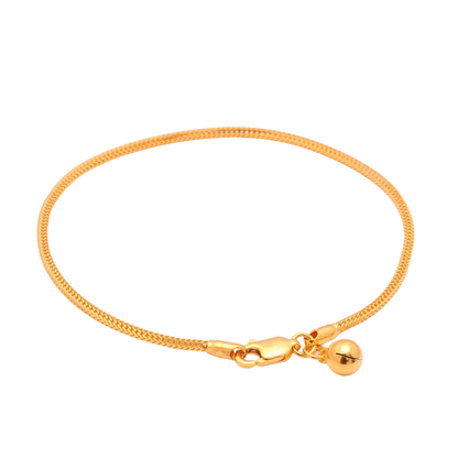 TAKA Jewellery 916 Gold Bracelet with Bell