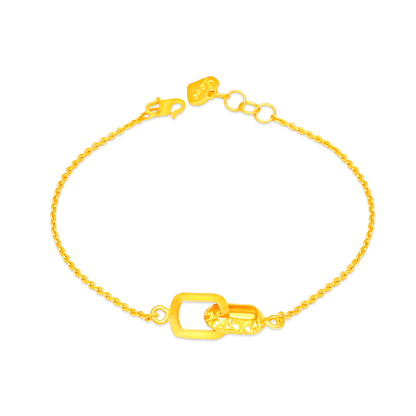 TAKA Jewellery 916 Gold Bracelet with Links
