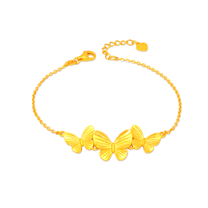 TAKA Jewellery Butterfly 916 Gold - Choose Necklace, Bracelet, Ring, Earrings