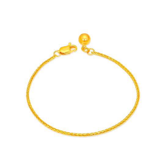 TAKA Jewellery 916 Gold Bracelet with Bell