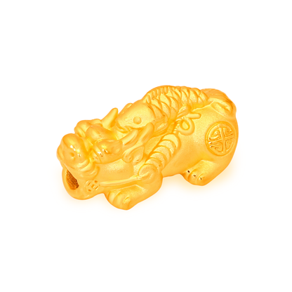 TAKA Jewellery 999 Pure Gold Pixiu with Beads Bracelet