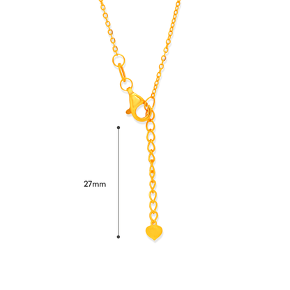 TAKA Jewellery Bamboo Bead 916 Gold Necklace