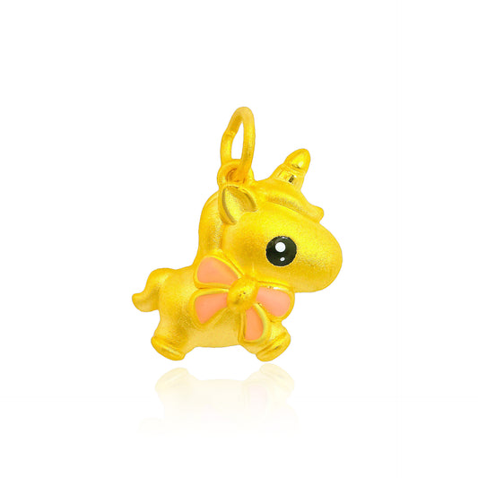 TAKA Jewellery 999 Pure Gold Pendant Unicorn