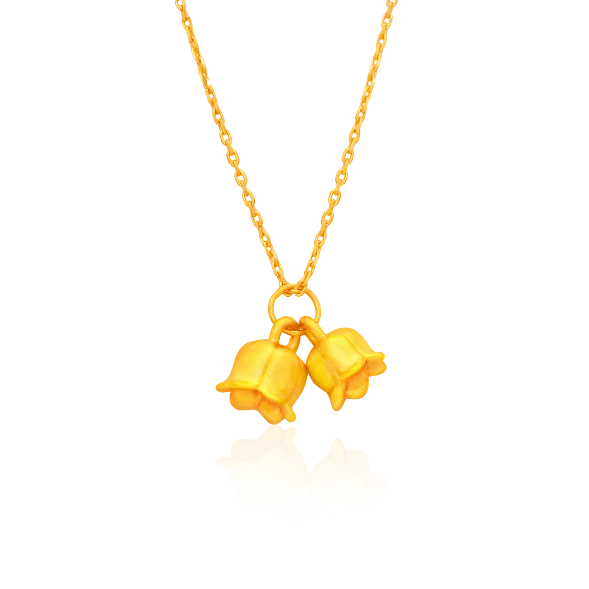 Gold 2025 lily necklace