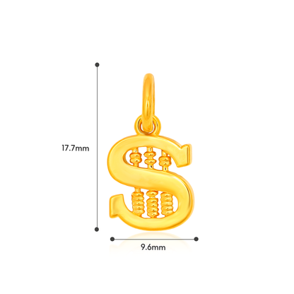 TAKA Jewellery Golden Blessings Series 916 Gold Lightweight Charm - Lion Prosperity . Galloping Wealth