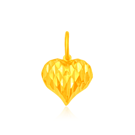 TAKA Jewellery 916 Gold Pendant Heart-shaped