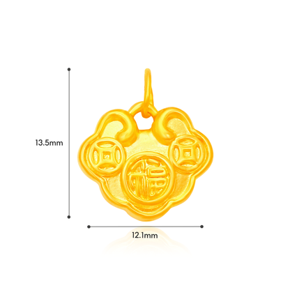 TAKA Jewellery 999 Pure Gold Mini Pendant - Assorted Designs