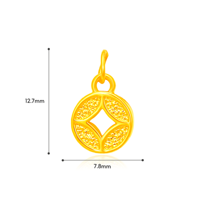 TAKA Jewellery 999 Pure Gold Mini Pendant - Assorted Designs
