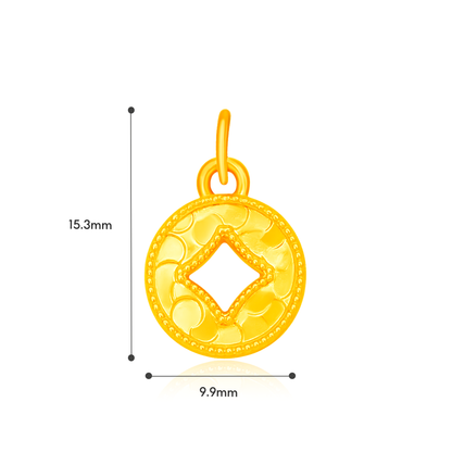 TAKA Jewellery 999 Pure Gold Mini Pendant - Assorted Designs