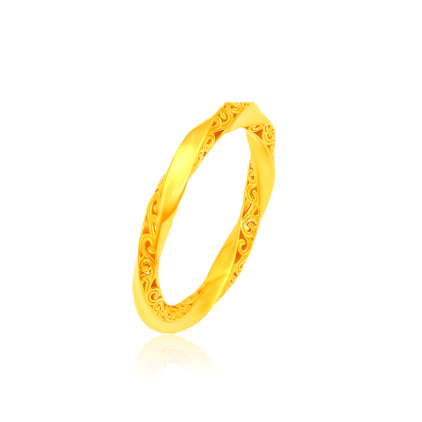 TAKA Jewellery Couple 916 Gold Ring