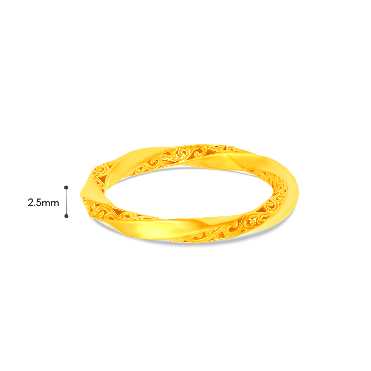 TAKA Jewellery Couple 916 Gold Ring