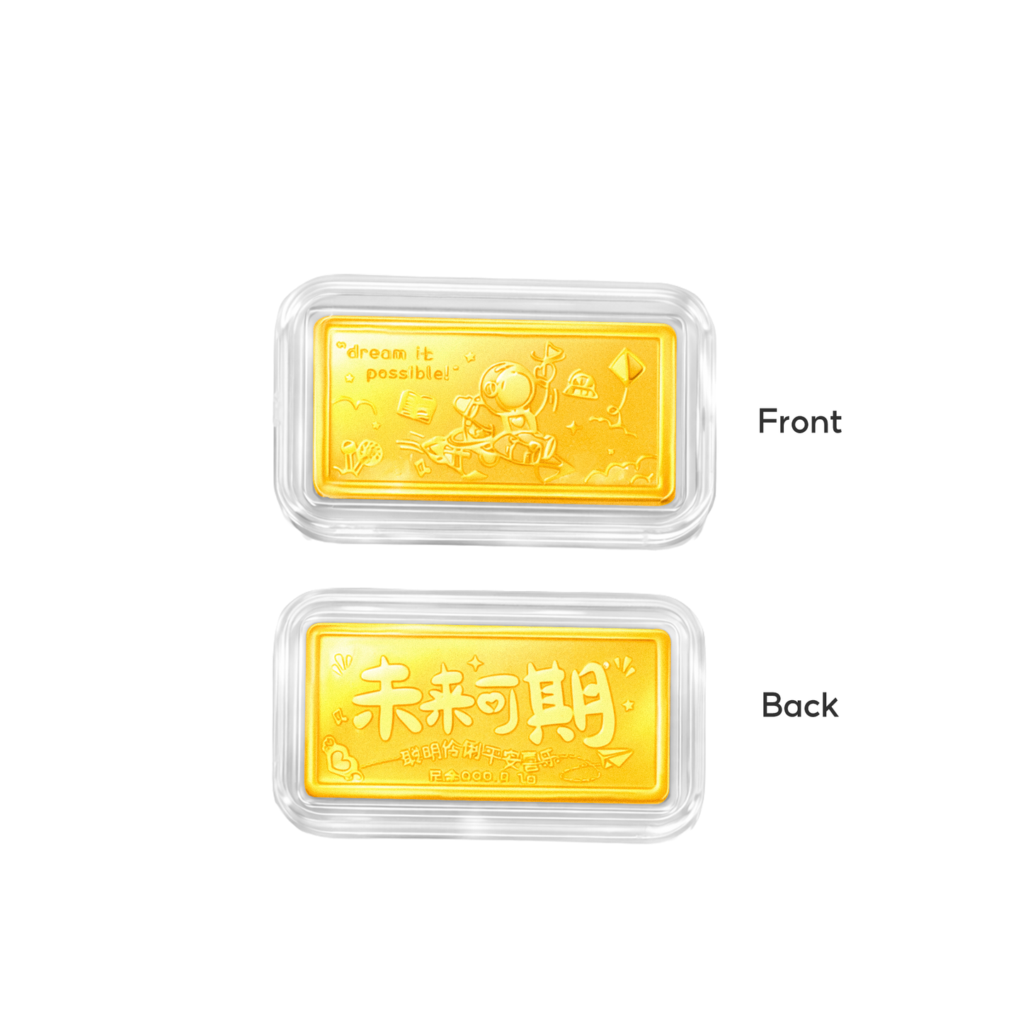 TAKA Jewellery 999 Pure Gold 1gm 「财」Wealth Red Packet – CNY Series