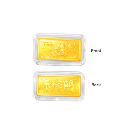 TAKA Jewellery 999 Pure Gold 1gm 「财」Wealth Red Packet – CNY Series