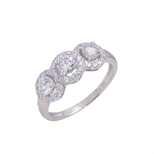 TAKA Jewellery Round Brilliant Lab Grown Diamond Ring 10K