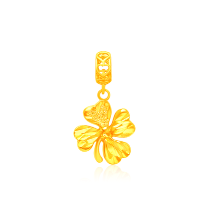 TAKA Jewellery 916 Gold Charm Clover