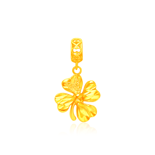 TAKA Jewellery 916 Gold Charm Clover