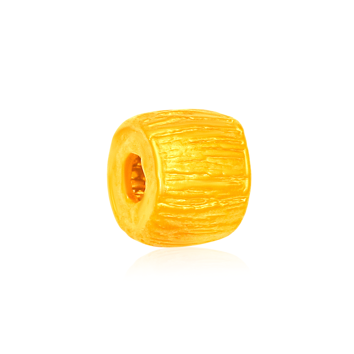 TAKA Jewellery Rustic Barrel 999 Pure Gold Charm