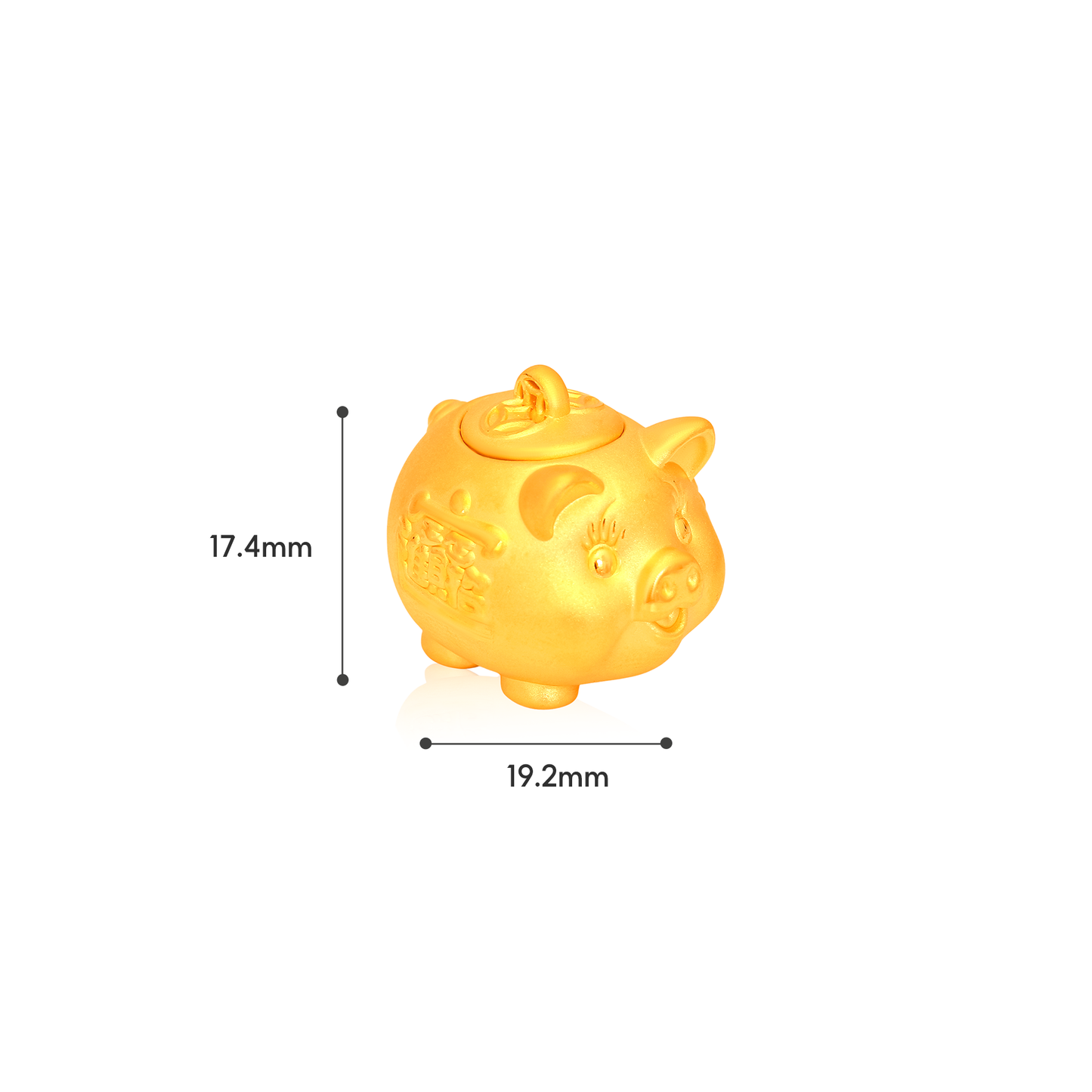 TAKA Jewellery 999 Pure Gold Piggy Bank