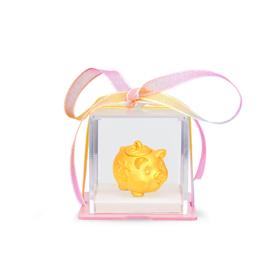 TAKA Jewellery 999 Pure Gold Piggy Bank