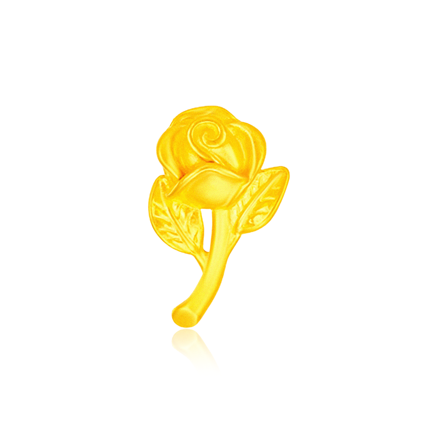 TAKA Jewellery 999 Pure Gold Rose Pendant with 9K chain