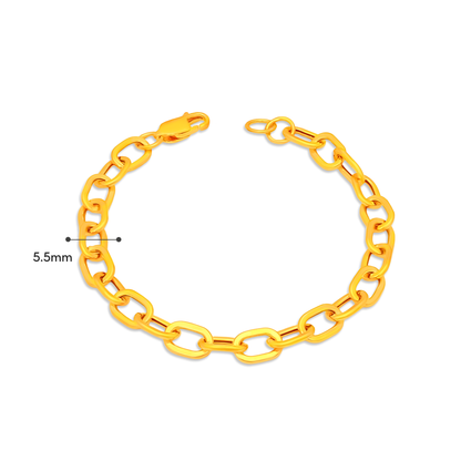 TAKA Jewellery 916 Gold Bracelet Links