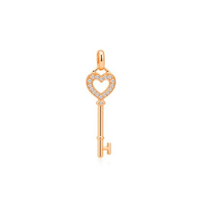 TAKA Jewellery Key Diamond Pendant 9K
