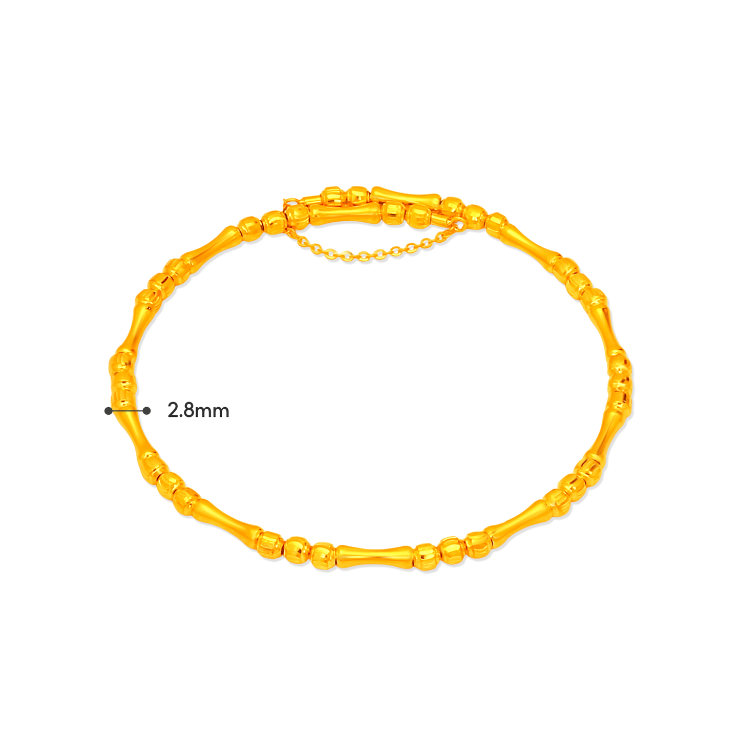 TAKA Jewellery Bamboo Harmony 916 Gold Bangle