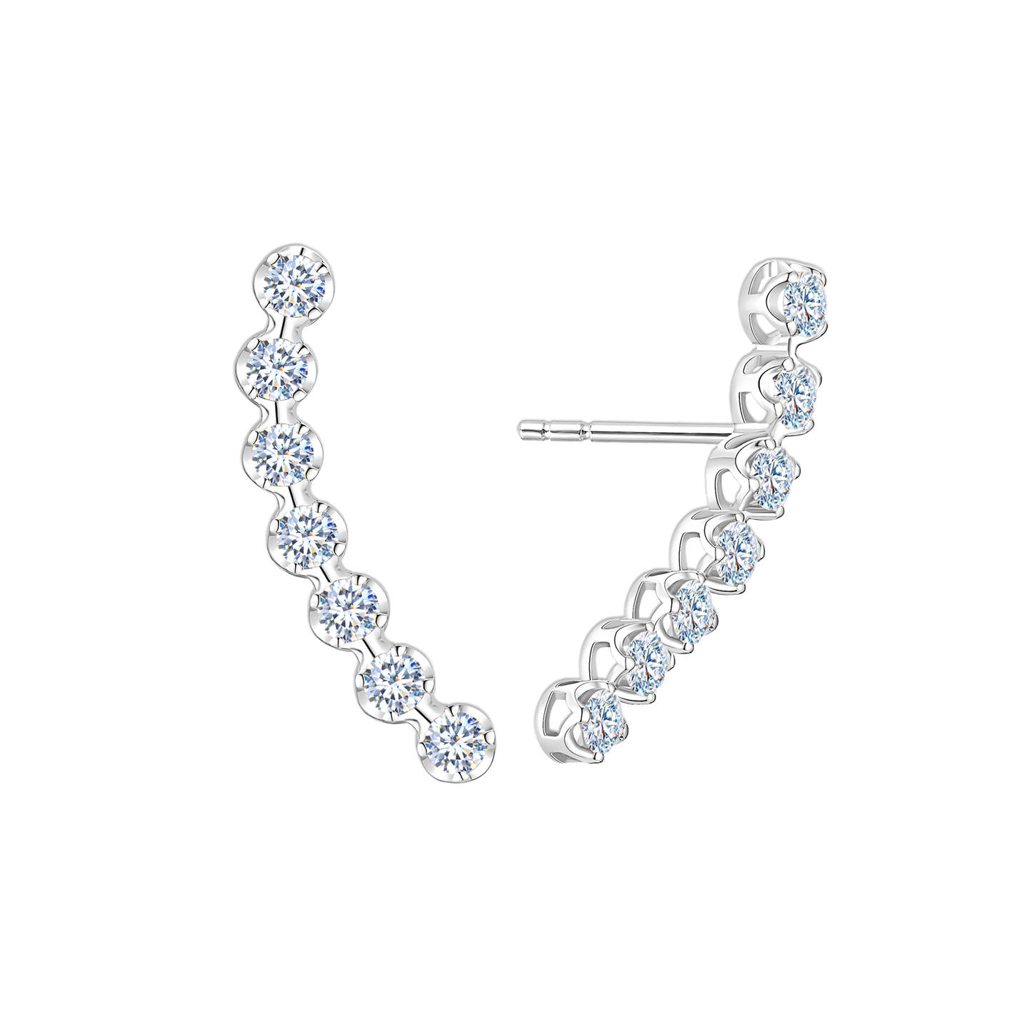 TAKA Jewellery Cresta Diamond Earrings 9K
