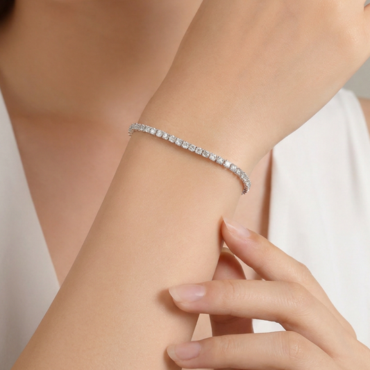 [PROMO] TAKA Jewellery Lab Grown Diamond Tennis Bracelet 10K Gold