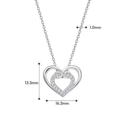 [PROMO] TAKA Jewellery 10K Lab Grown Diamond Grace Heart Necklace