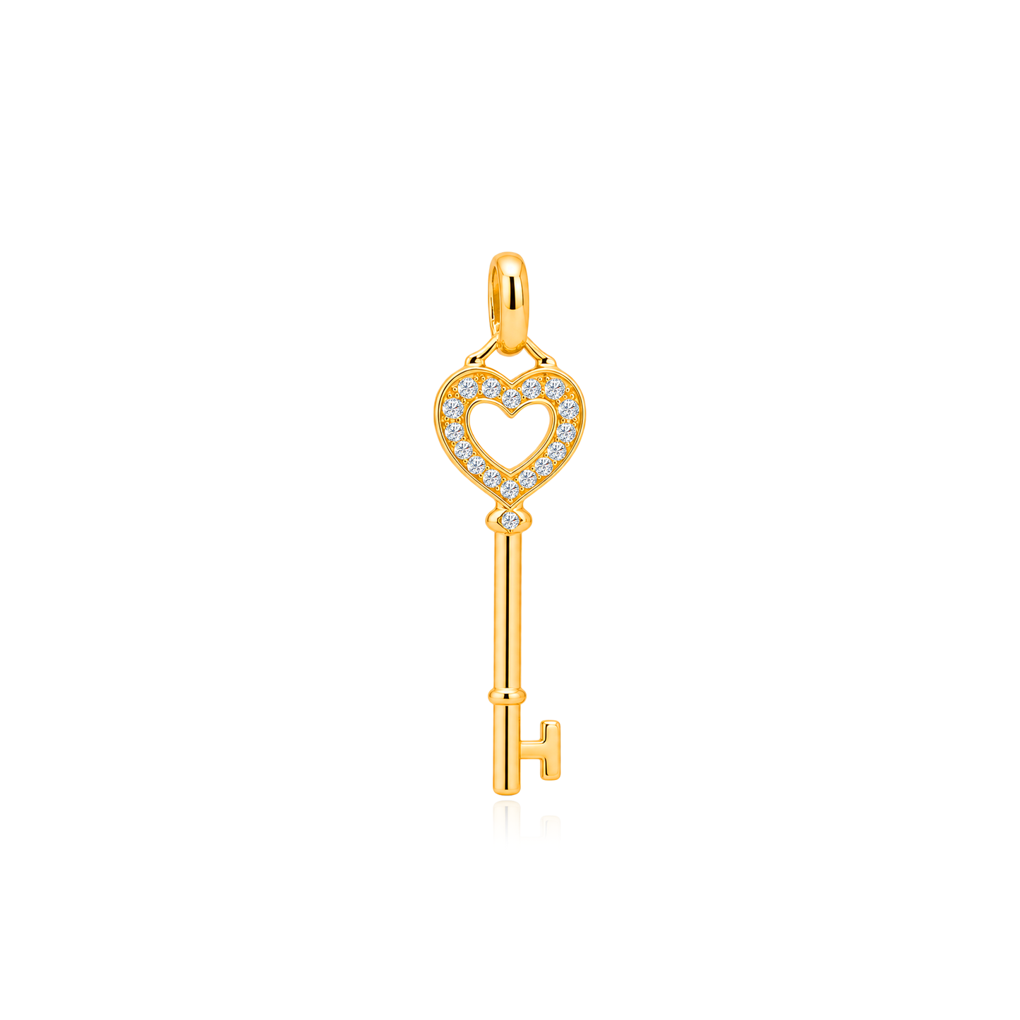 TAKA Jewellery Key Diamond Pendant 9K