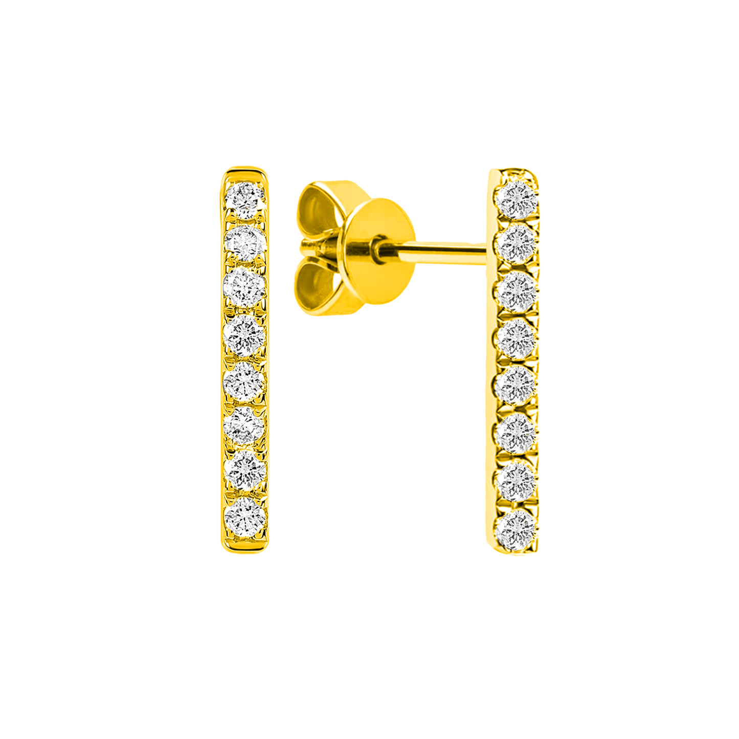 TAKA Jewellery Diamond Earrings 9K Gold