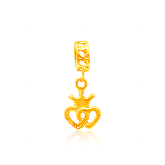 TAKA Jewellery 916 Gold Charm Hearts