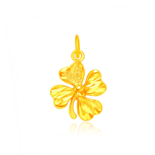 TAKA Jewellery 916 Gold Clover Pendant