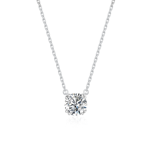 TAKA Jewellery Lab Grown Solitaire Diamond Necklace 10K Gold