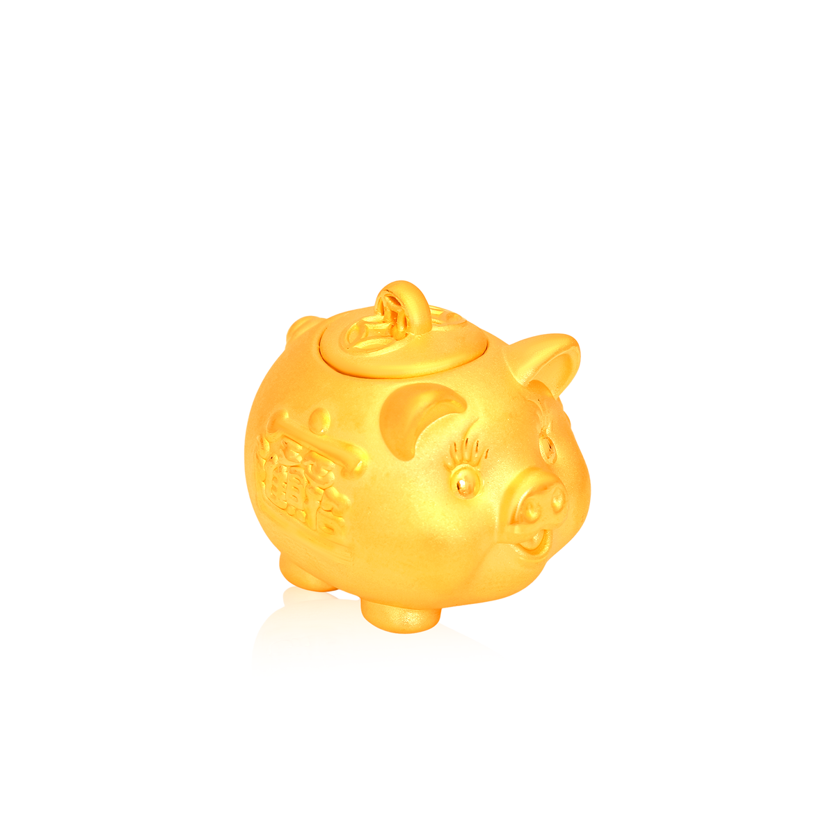 TAKA Jewellery 999 Pure Gold Piggy Bank or Fortune Cat