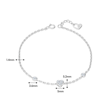 TAKA Jewellery Lab Grown Diamond Bracelet 10K Gold