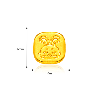 TAKA Jewellery Petite Gold 999 Pure Gold Chinese Zodiac Series - Square
