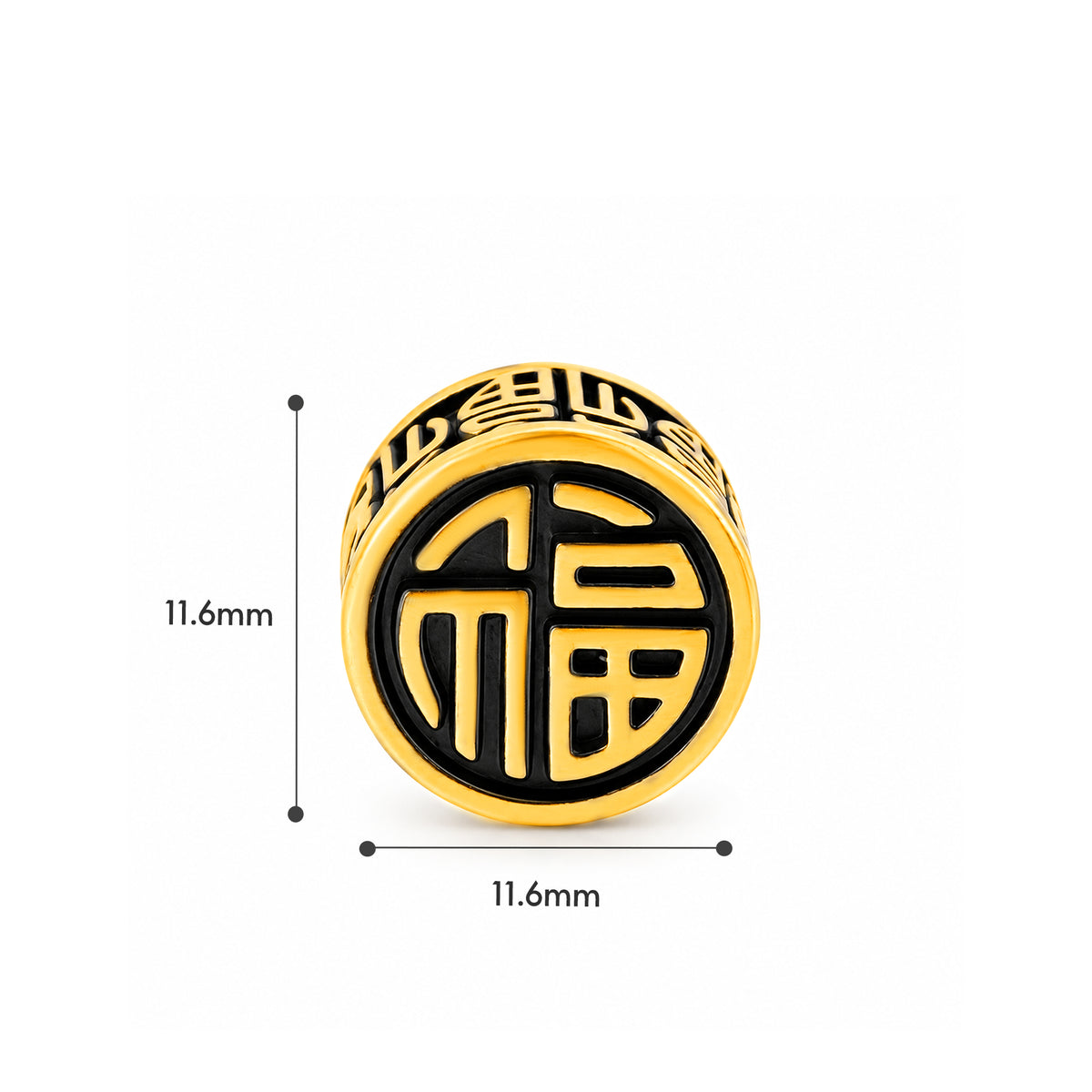 TAKA Jewellery Dynasty Gold Collection Fu 999 Pure Gold Charm