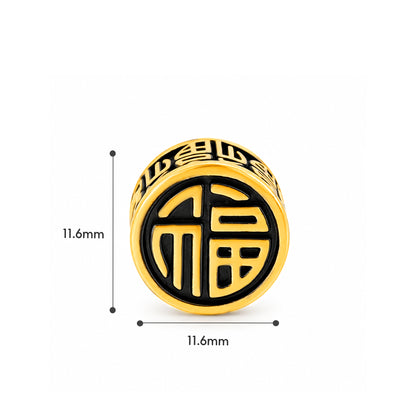TAKA Jewellery Dynasty Gold Collection Fu 999 Pure Gold Charm