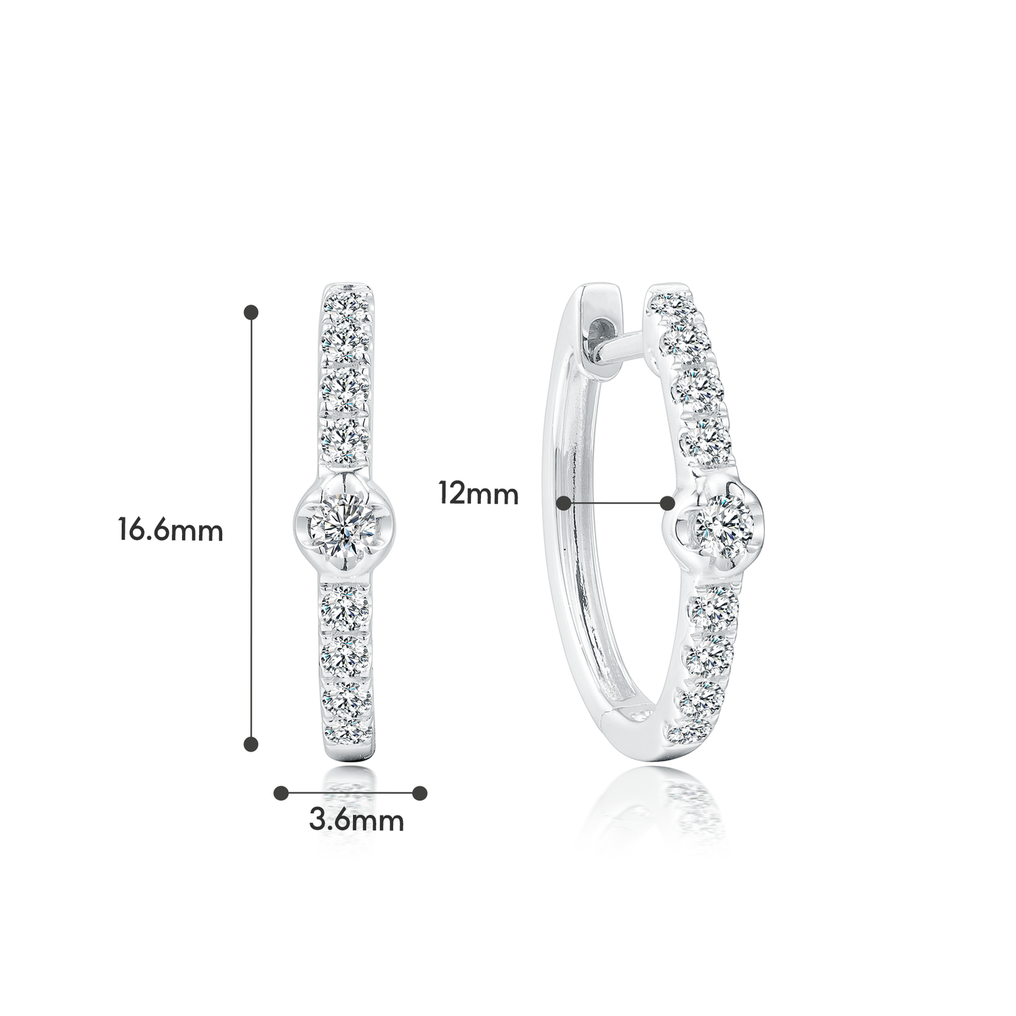 TAKA Jewellery Lab Grown Diamond Earrings 10K Gold