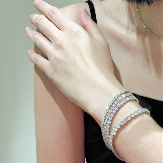 [PROMO] TAKA Jewellery Lab Grown Diamond Tennis Bracelet 10K Gold