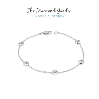 TDG 10K Gold Lab Grown Diamond Station Bracelet – 0.5TCW±