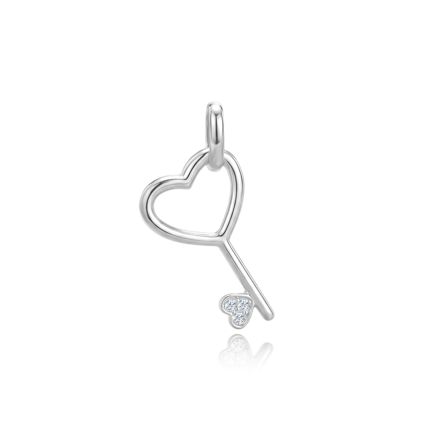 TAKA Jewellery Key Diamond Pendant 9K Gold